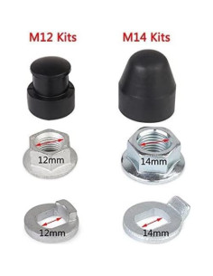 Set E-Bike Hub Motor 12mm con Tuerca y Arandela de Bloqueo 2