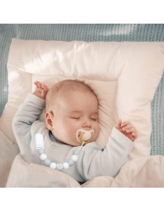 Clip de Chupete Gris para Bebés - 2 Unidades Silicona 2