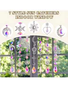 Kit 270pcs Atrapa Rayos de Cristal BADAO DIY Ventana Jardín 2