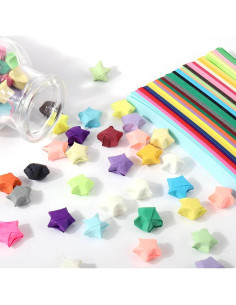 540 Tiras de Papel Estrella Mity Rain - 27 Colores para Manualidades 2