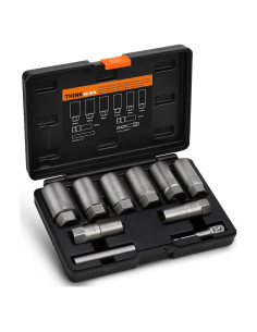 THINKWORK Kit de Extractores de Tuercas 10 Piezas 1/2"