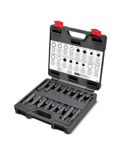 Juego Maestro de Llaves de Tuerca de Seguridad Powerbuilt 16 Pzas