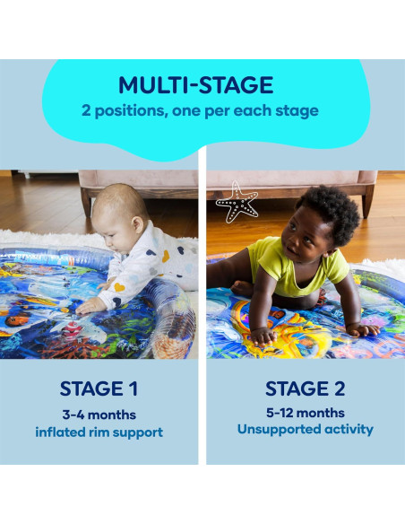 Alfombra de Agua Tummy Time Premium 101x101 cm PVC