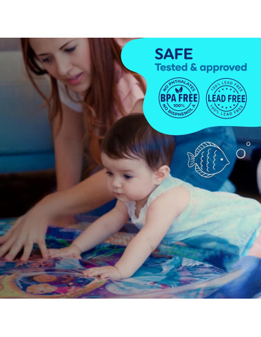 Alfombra de Agua Tummy Time Premium 101x101 cm PVC