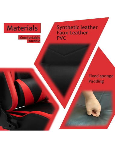 Soporte de Asiento de Carreras Supllueer Cockpit 11 - Rojo