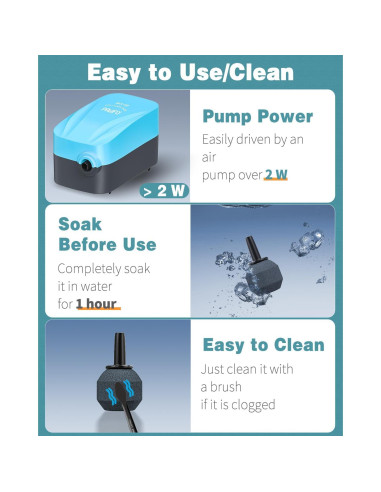 Difusor de Burbujas Pawfly 2.03 cm para Acuarios - 10 Piezas