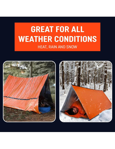 Tienda de Supervivencia Mylar 2 Personas SAFE OTG