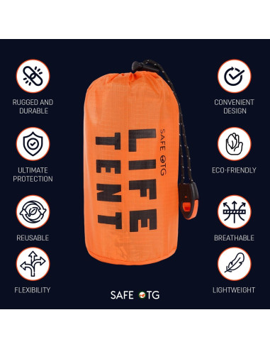 Tienda de Supervivencia Mylar 2 Personas SAFE OTG