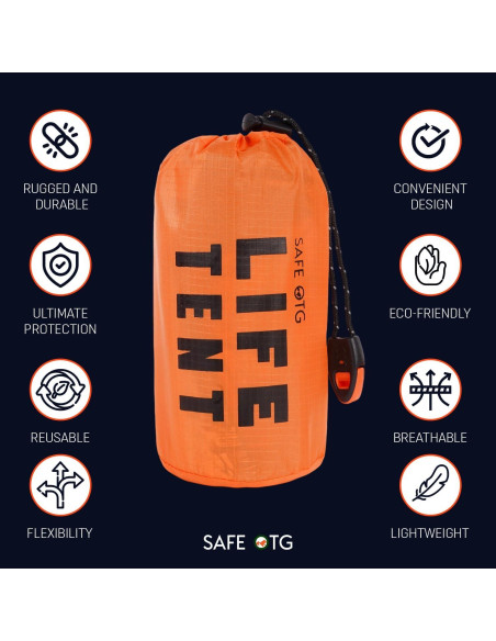Tienda de Supervivencia Mylar 2 Personas SAFE OTG