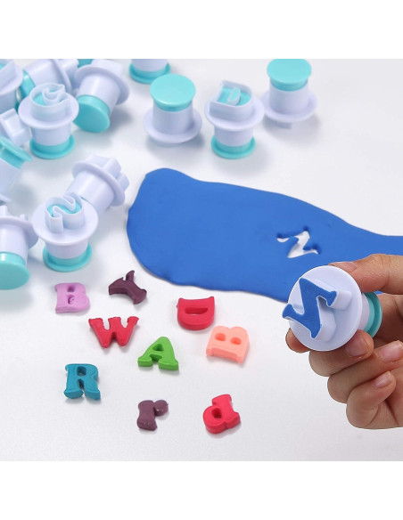 Cortadores de Letras y Números de Fondant Nuoda - 3 Juegos Cortadores de Letras y Números de Fondant Nuoda - 3 Juegos