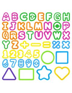 Kit de Herramientas de Masa 47 PCS Oun Nana - Cortadores de Letras y Números