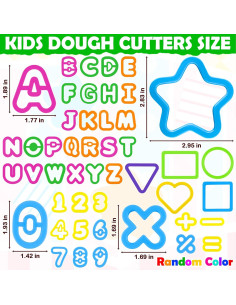 Kit de Herramientas de Masa 47 PCS Oun Nana - Cortadores de Letras y Números 2