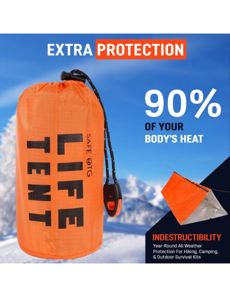 Tienda de Supervivencia Mylar 2 Personas SAFE OTG