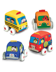 Vehículos Suaves Melissa & Doug - Set 4 Coches para Bebés