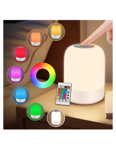 Luz Nocturna LED Deogos 13 Colores Regulable para Niños