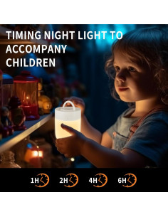 Luz Nocturna LED Deogos 13 Colores Regulable para Niños 2