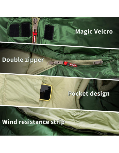 Saco de dormir ultraligero BUERTS 3 estaciones 220x80 cm