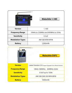 Receptor de Radio SDR Malachite V2.4 GOOZEEZOO 5000mAh 2