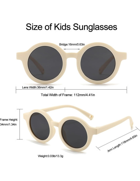 Gafas de sol polarizadas VideMundi para bebés UV400 0-36 meses Gafas de sol polarizadas VideMundi para bebés UV400 0-36 meses