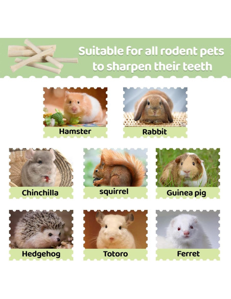 Palitos de Madera de Bambú Dulce Sukh 240g para Conejos