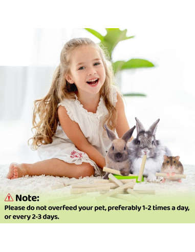 Palitos de Madera de Bambú Dulce Sukh 240g para Conejos