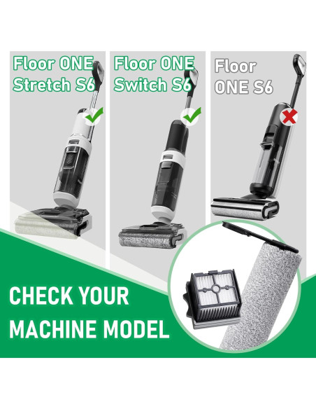 Kit de Reemplazo Cepillo Rodante y Filtros Tineco S6