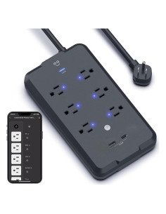 Regleta Inteligente Geeni GN-SW009-101, 6 Salidas y 2 USB