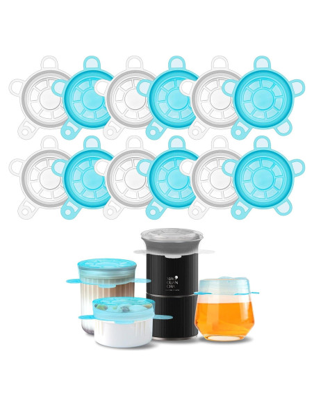 Tapas de Silicona Estirables 12PCS 6.5cm Reutilizables DAILY KISN