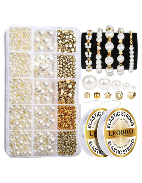 Kit de Perlas para Pulseras LEOBRO 720pcs - DIY Joyería