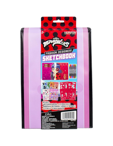 Cuaderno de Diseño de Moda Miraculous - Set para Niños 6+