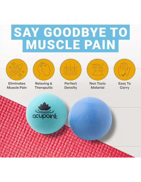Juego de Pelotas de Masaje Acupoint - Terapia Física 2 Unidades