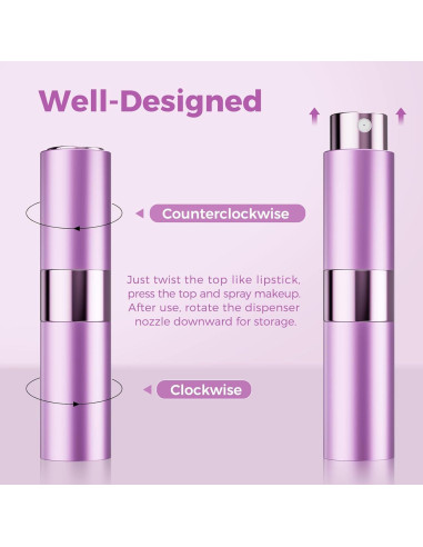 Atomizador de Perfume Rellenable Augwontior 8ml - 3 Colores