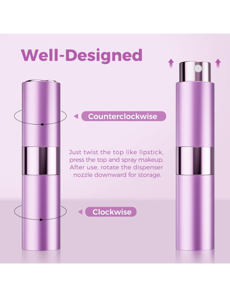 Atomizador de Perfume Rellenable Augwontior 8ml - 3 Colores