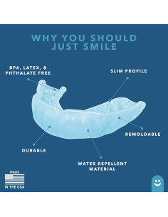 Protector Nocturno Just Smile 2 Pzs Ajustable Aqua 2