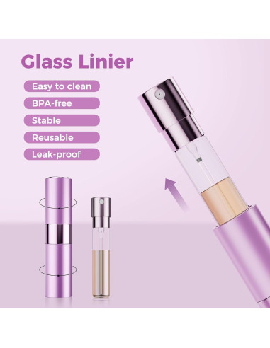 Atomizador de Perfume Rellenable Augwontior 8ml - 3 Colores