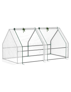 Mini Invernadero Portátil Aosom 1.83x0.91m con Puertas y Ventanas