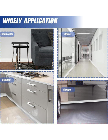 Base de Pared Autoadhesiva Youyis 40 Pies Vinilo Blanco