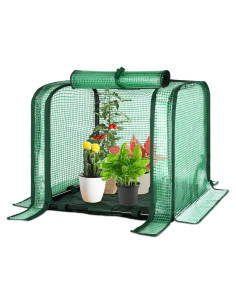 Invernadero Mini Portátil U'Artlines 58x33x43 cm con Alfombra Impermeable