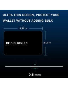 Tarjeta Bloqueadora RFID 9toa - Protección NFC 1 Unidad 2