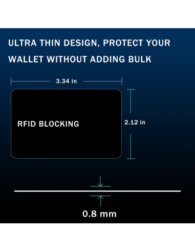 Tarjeta Bloqueadora RFID 9toa - Protección NFC 1 Unidad