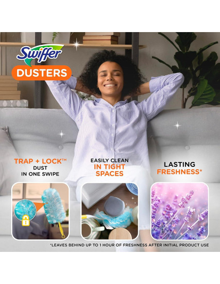 Recarga Swiffer Dusters 18 unidades lavanda para limpieza