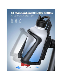 Soporte para Botellas de Agua Lamicall para Bicicleta 5-7 cm 2