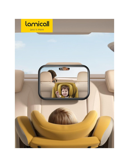 Espejo de Coche para Bebés Lamicall 32.5 cm Irrompible