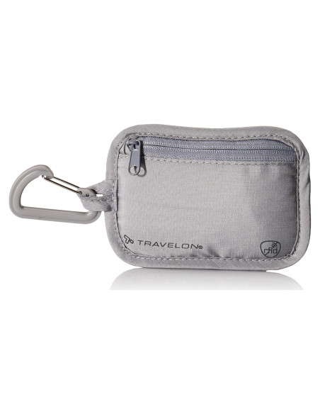 Bolsa de Almacenamiento Antirrobo RFID Travelon Gris 12.7x8.9cm