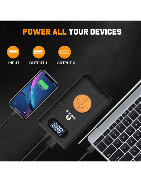 Arrancador de Batería ITEFDTUTNE B15-C 3000A con Compresor