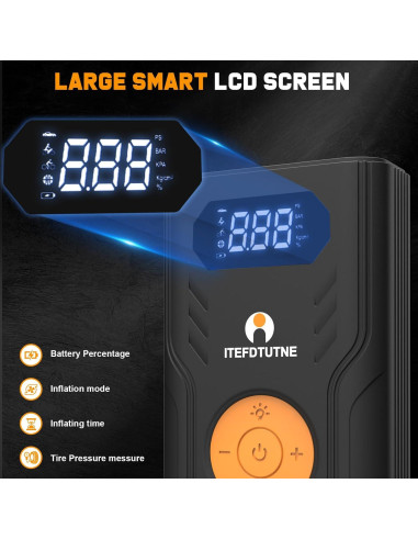 Arrancador de Batería ITEFDTUTNE B15-C 3000A con Compresor