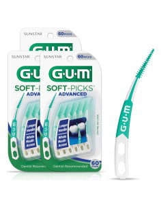 GUM Soft-Picks Avanzados 60 Unidades - Palillos Dentales Efectivos