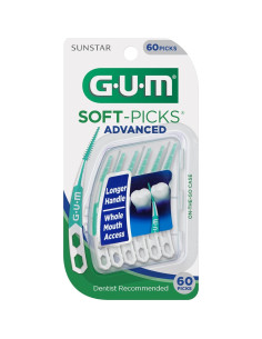GUM Soft-Picks Avanzados 60 Unidades - Palillos Dentales Efectivos 2