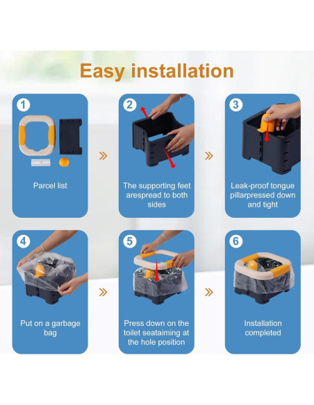 Inodoro Plegable Portátil para Niños DIJIAMEIYA - 24.9x22.6 cm