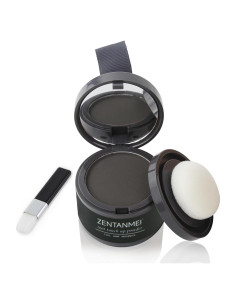 Polvo Retoque Raíces ZENTANMEI 4g Negro - Cobertura Cabello Gris